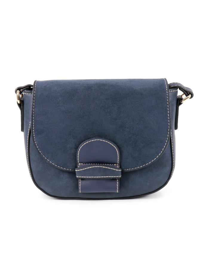 Blue Stripe Bag with Seams