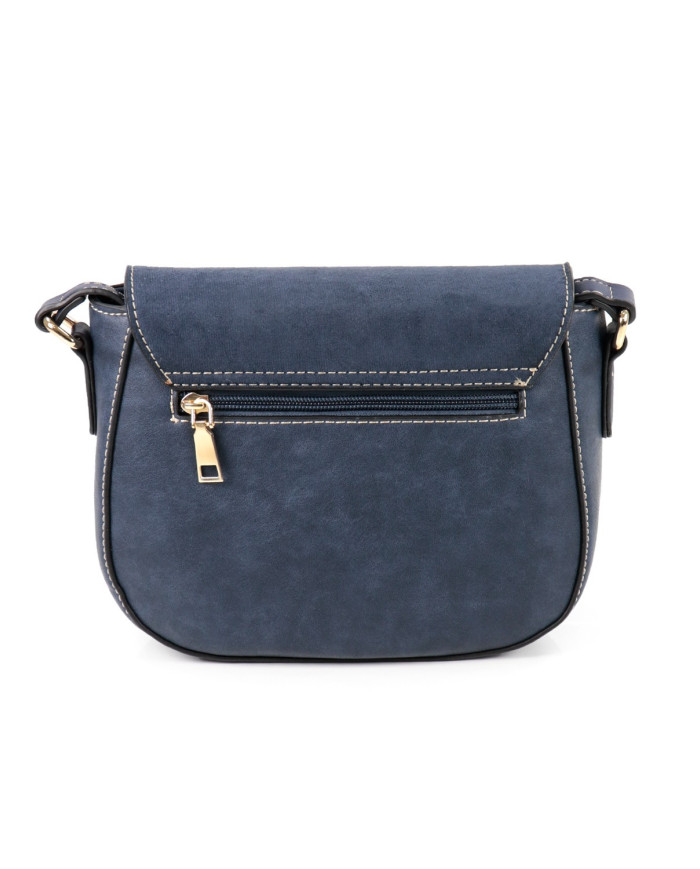 Blue Stripe Bag with Seams
