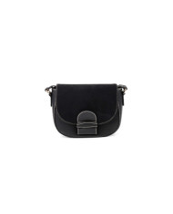 Black Shoulder Bag with Seams