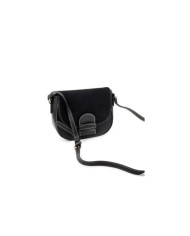 Negro hombro Bolsa con costuras