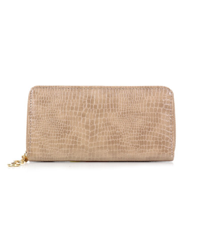 Carteira Feminina Taupe com Fecho