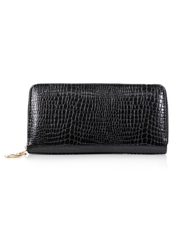 Cartera de mujer en negro con cremallera