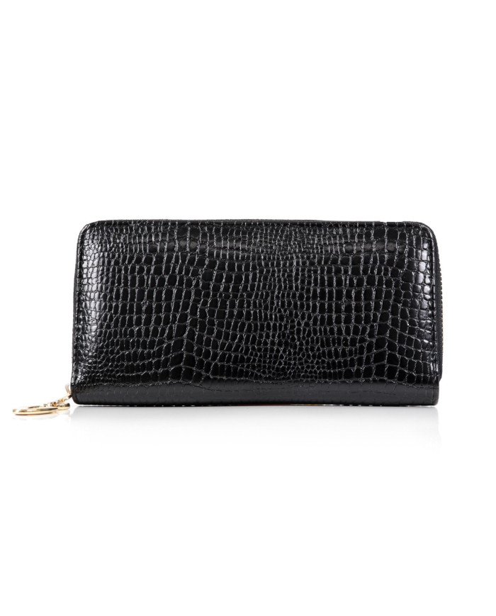 Cartera de mujer en negro con cremallera