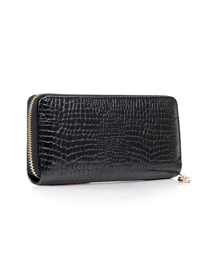 Cartera de mujer en negro con cremallera