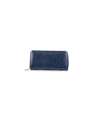 Blue Women's Wallet with Zipper