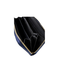 Blue Women's Wallet with Zipper