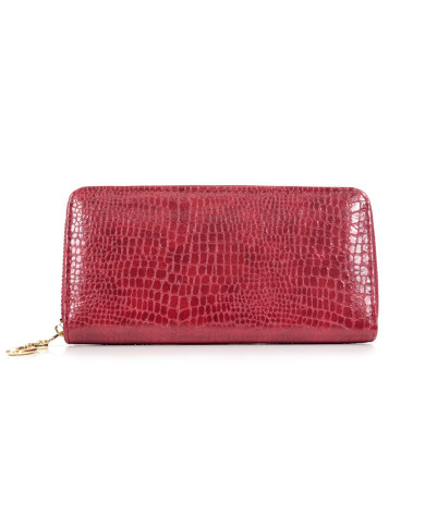 Red Women's Wallet with Zipper