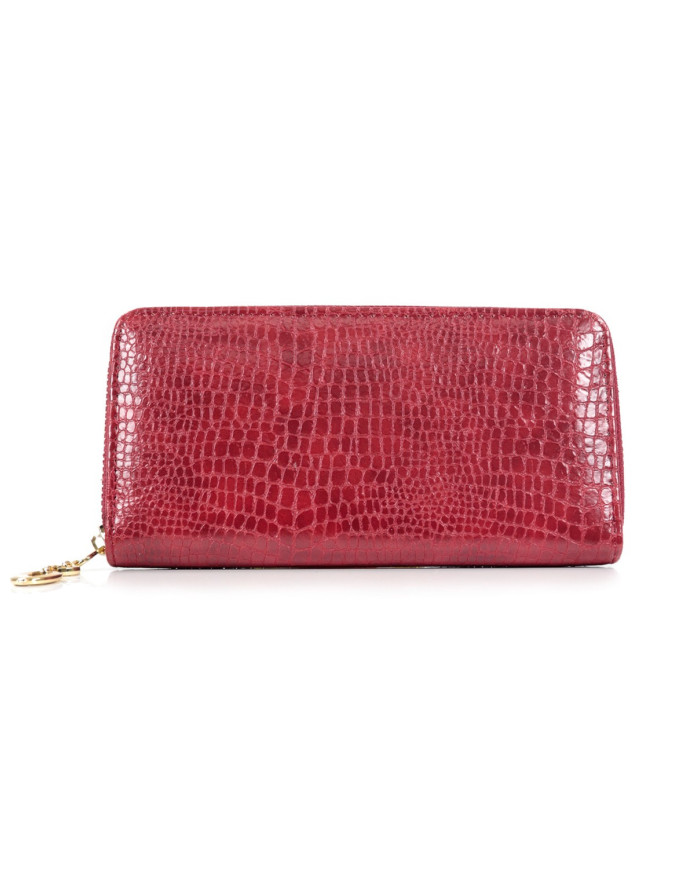 Cartera de mujeres rojas con cremallera