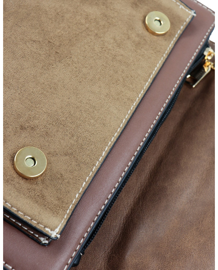 Mala Envelope Castanha de Mão