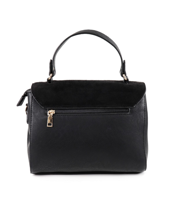 Bolsa de la señora negra de la manija