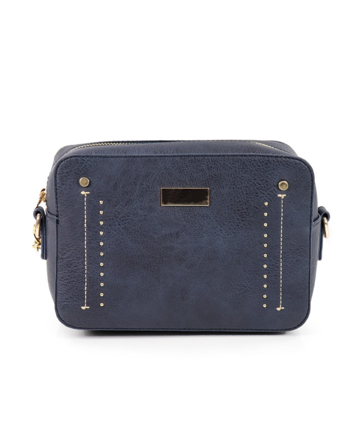 Blue case with Strap Stripe with Chain