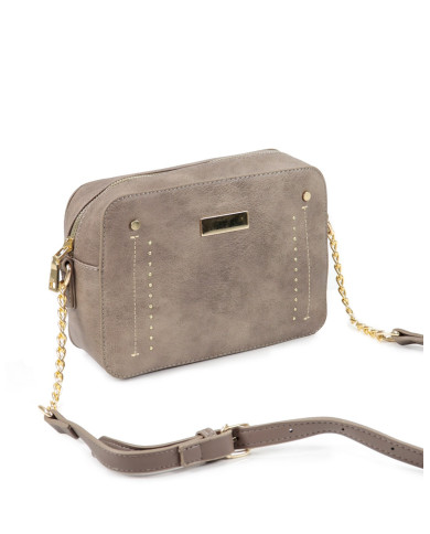 Taupe case with Strap with Chain