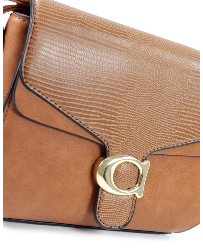 Caso de damas en Camel con Strap Tiracolo