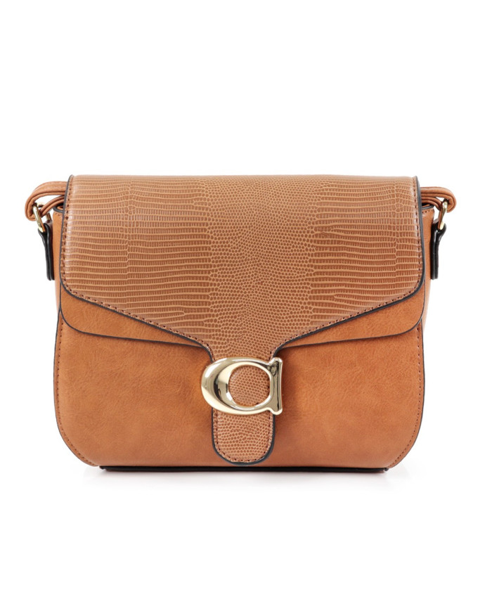 Caso de damas en Camel con Strap Tiracolo