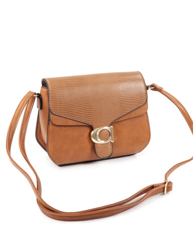 Caso de damas en Camel con Strap Tiracolo