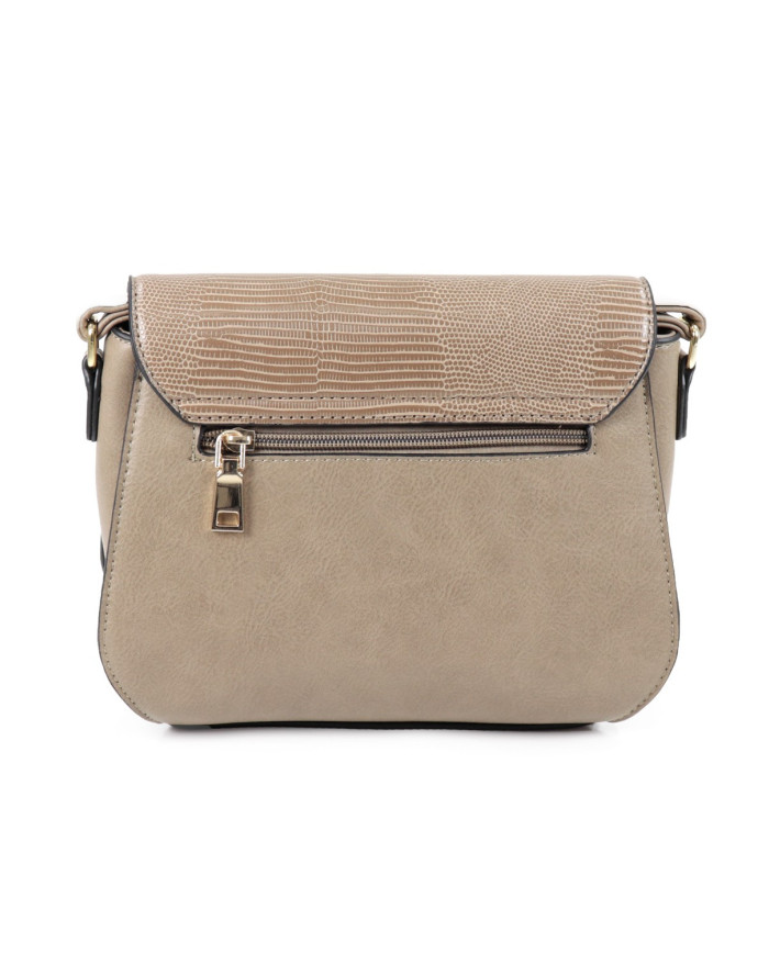 Caso de damas en Taupe con Strap Tiracolo