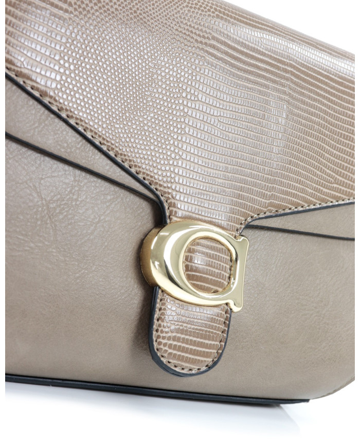 Ladies' case in Taupe with Strap Tiracolo