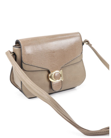 Ladies' case in Taupe with Strap Tiracolo