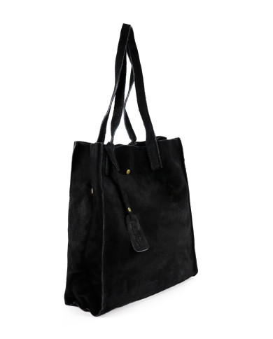 Women's Tote Bag Black Leather Bag