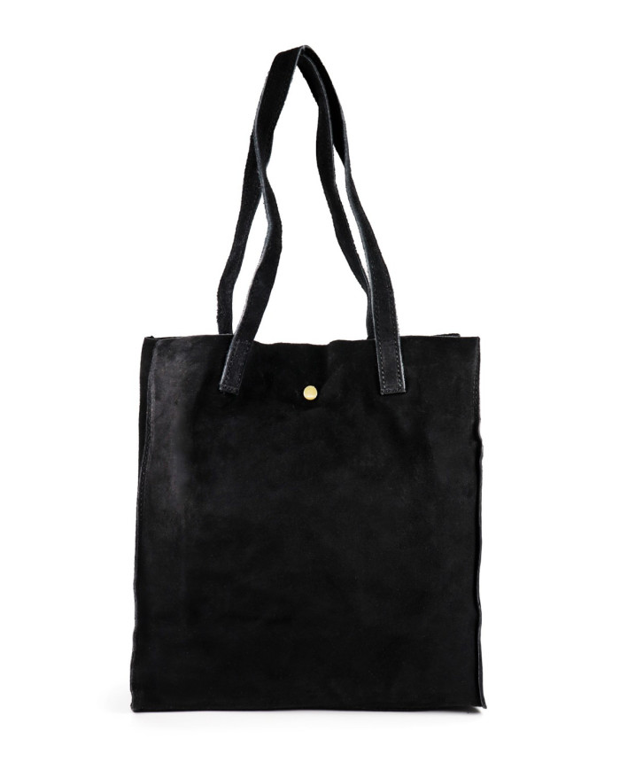 Bolsa de Tote Mujer Bolso de cuero Negro