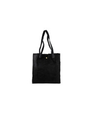 Bolsa de Tote Mujer Bolso de cuero Negro