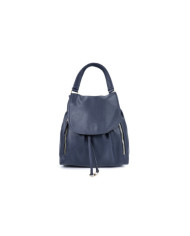 Mochila Azul Feminina com Alça de Mão