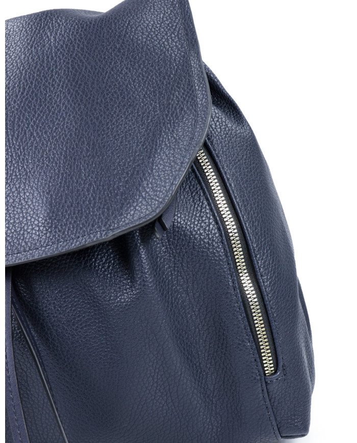 Mochila Azul Feminina com Alça de Mão