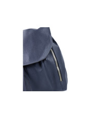 Mochila Azul Mujer con Correa de Mano