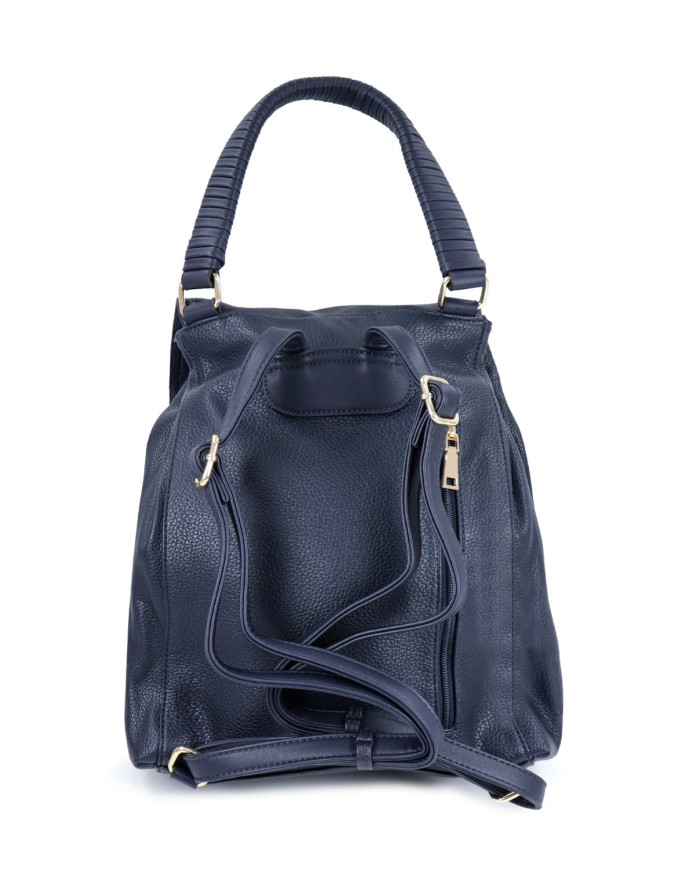 Women's Blue Backpack with Hand Strap