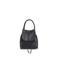 Women's Black Backpack with Hand Strap