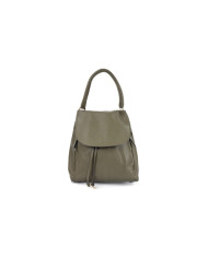 Women's Kaki Backpack with Hand Strap