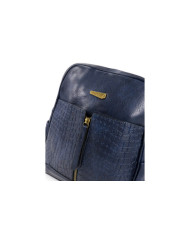 Mochila de Senhora Azul com Fecho Frontal