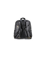 Mochila de Senhora Preta com Fecho Frontal