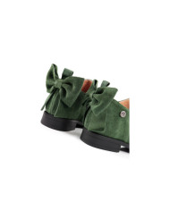 Green Botins Rasos Ginova with Laço