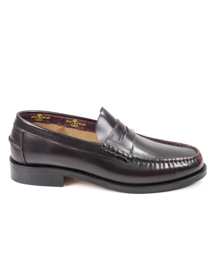 Mocasines masculinos en Bordo Casual