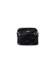 Women's Black Suitcase with Chain Strap