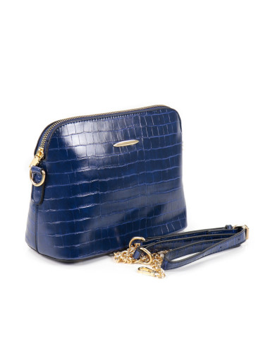 Bolso Mujer Azul con Manija de Cadenas