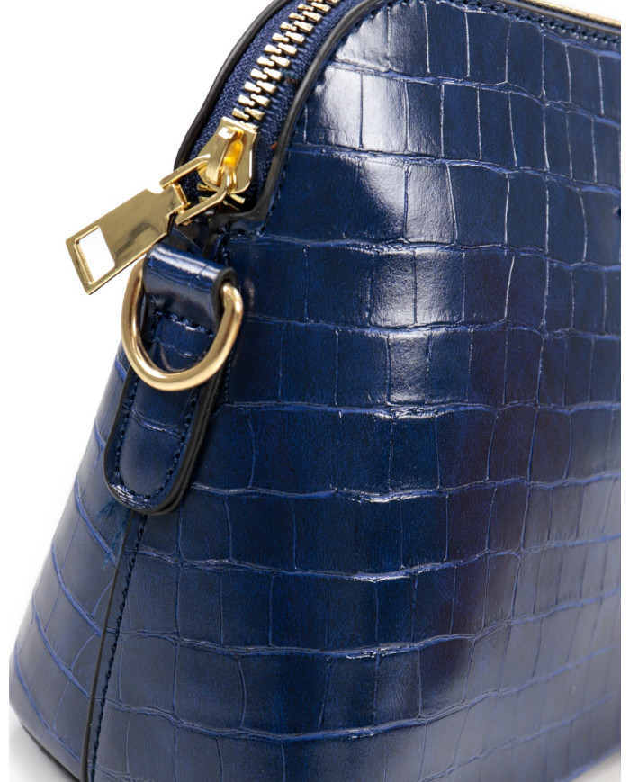 Bolso Mujer Azul con Manija de Cadenas