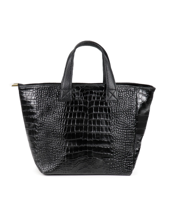 Black Women's Bag in Skin