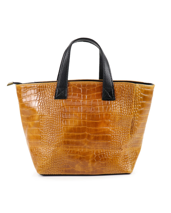 Mala Feminina Camel em Pele