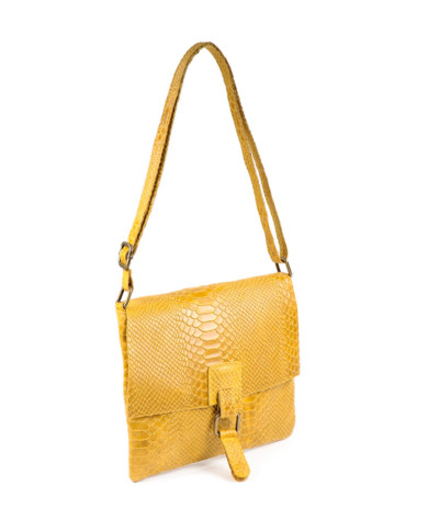 Mostaza de mujeres Tiracolo en la piel