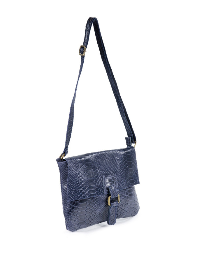 Blue Women's Bag Tiracolo in Skin