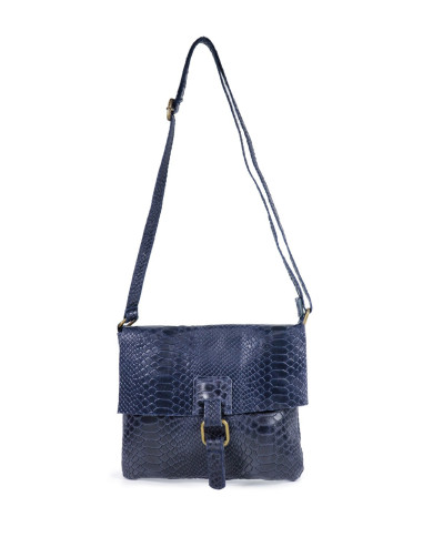 Blue Women's Bag Tiracolo in Skin