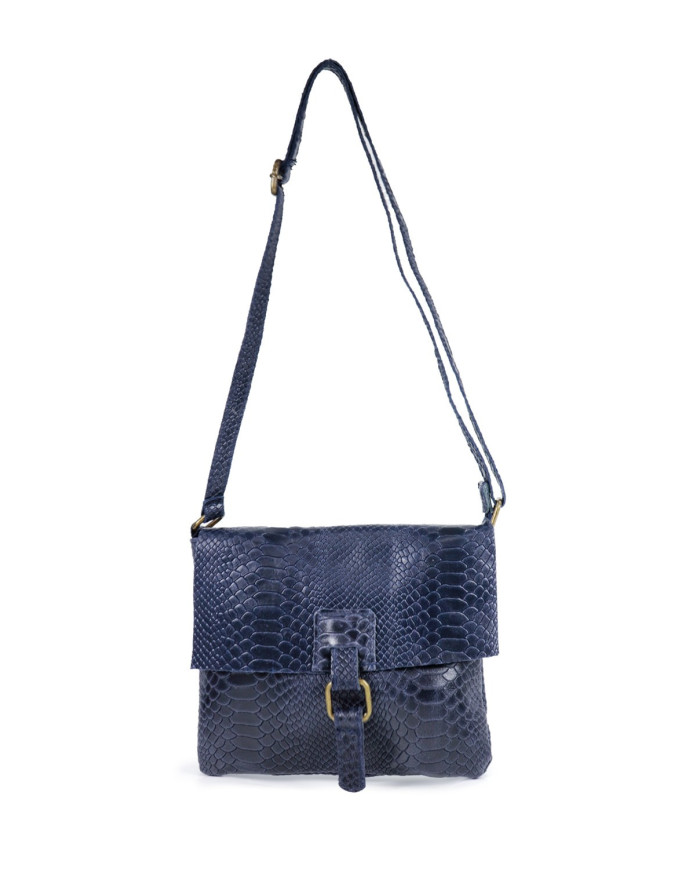 Blue Women's Bag Tiracolo en Skin