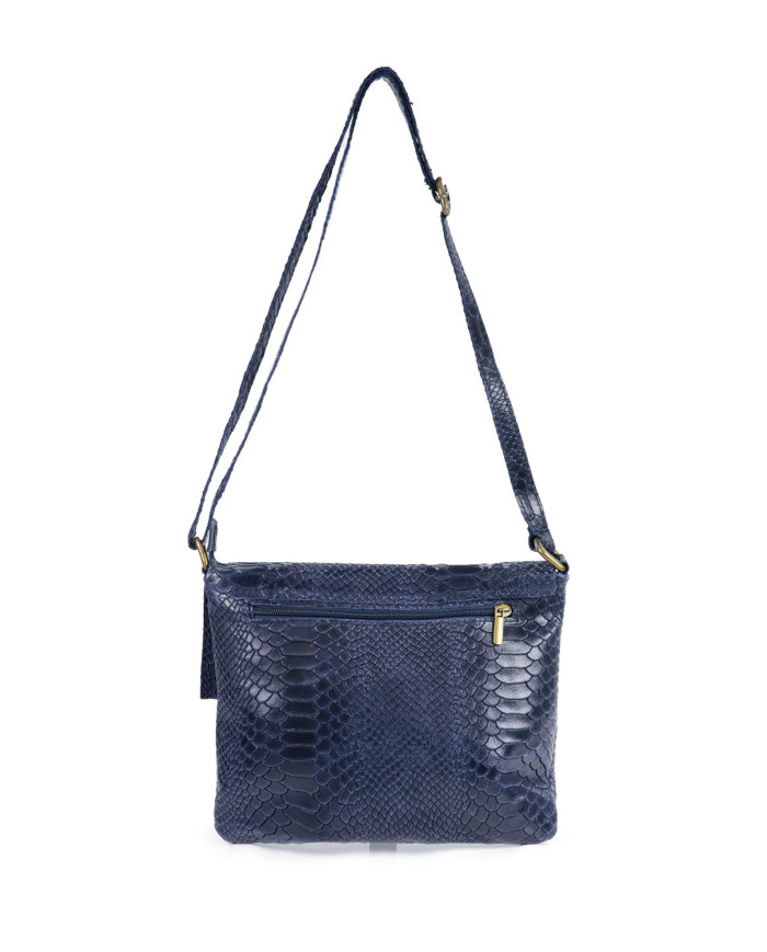 Blue Women's Bag Tiracolo en Skin