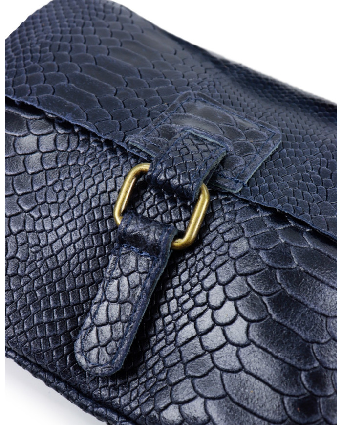 Blue Women's Bag Tiracolo in Skin
