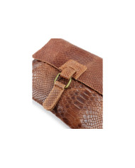 Women's Cognac Tiracolo in Skin