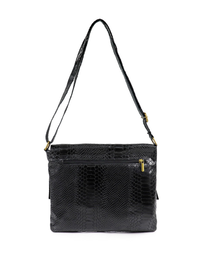 Black Women's Bag Tiracolo in Skin
