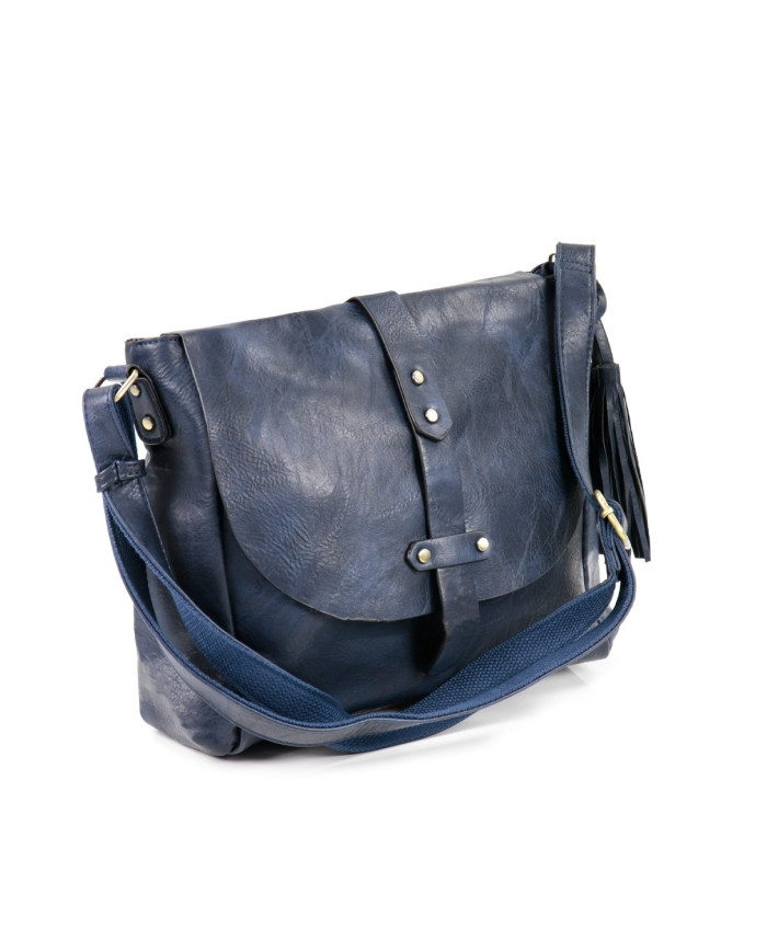 Women's Bag in Blue Tiracolo