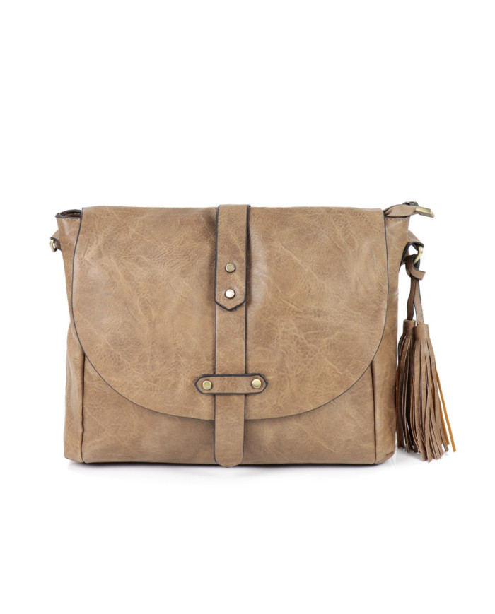 Bolsa de mujeres Taupe Tiracolo